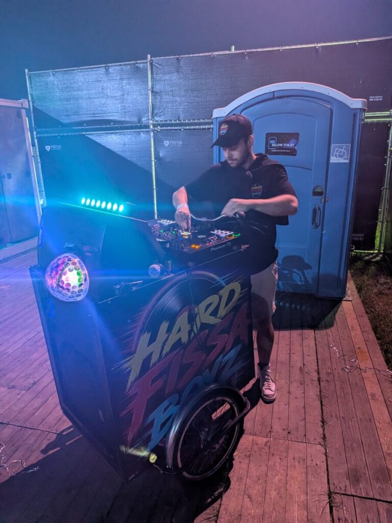 festival bakfiets dj